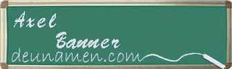 Axel Banner Visitenkarte
